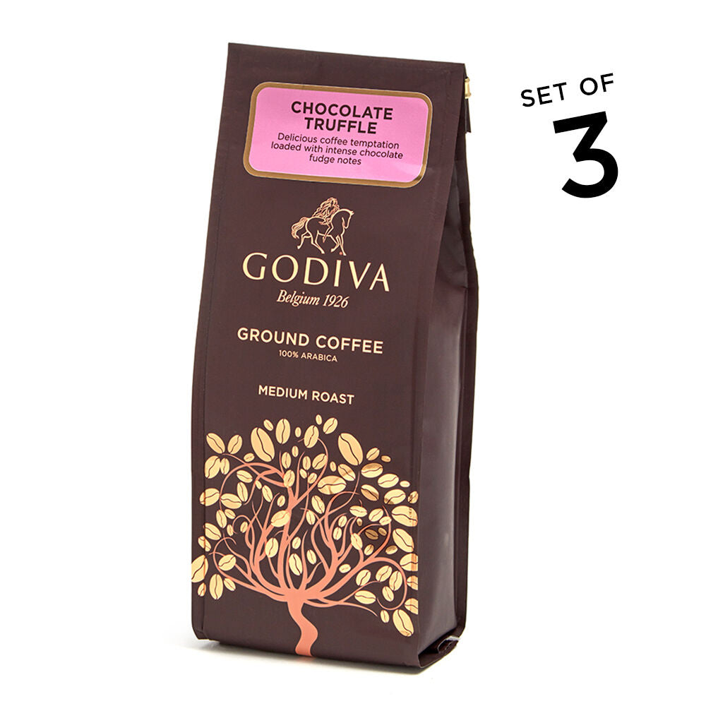 Chocolate Truffle Coffee, Ground, Set of 3, 10 oz. Each