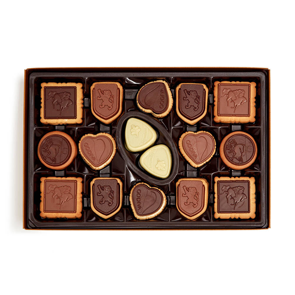 Assorted Chocolate Biscuit Gift Box, 32 pc., Set of 2