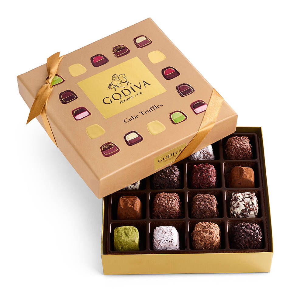 Cube Truffles Gift Box, 16 pc.