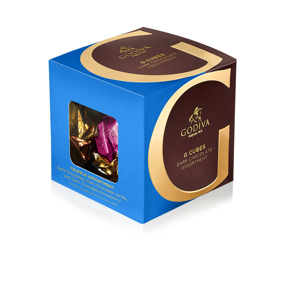 Dark Chocolate Assortment G Cube Box, 22 pcs.