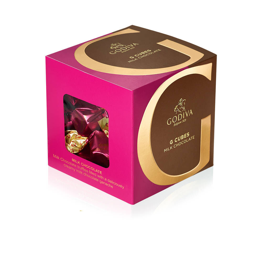 Classic Milk Chocolate G Cube Box, 22 pcs.