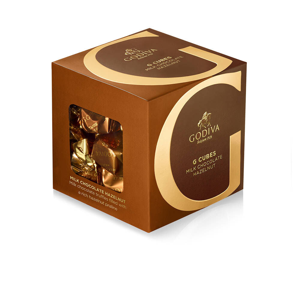 Milk Chocolate Hazelnut G Cube Box, 22 pcs.
