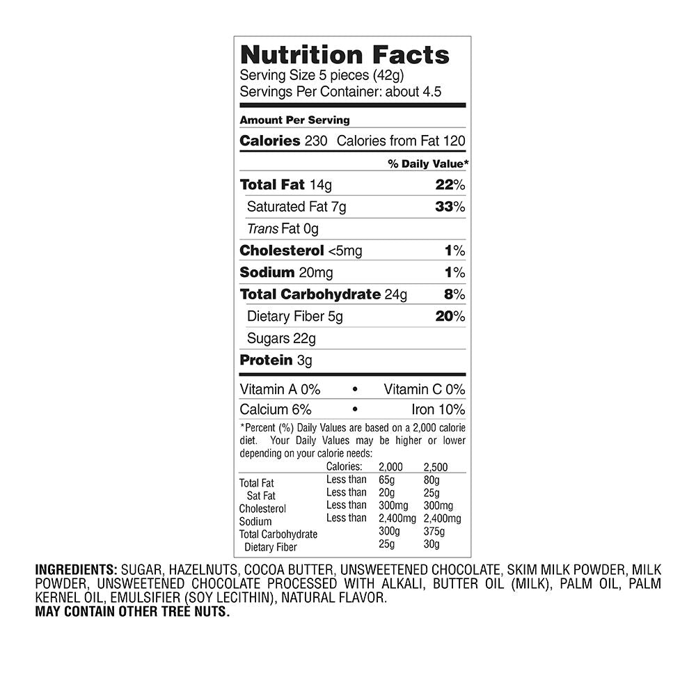 Milk Chocolate Hazelnut G Cube Box, 22 pcs.