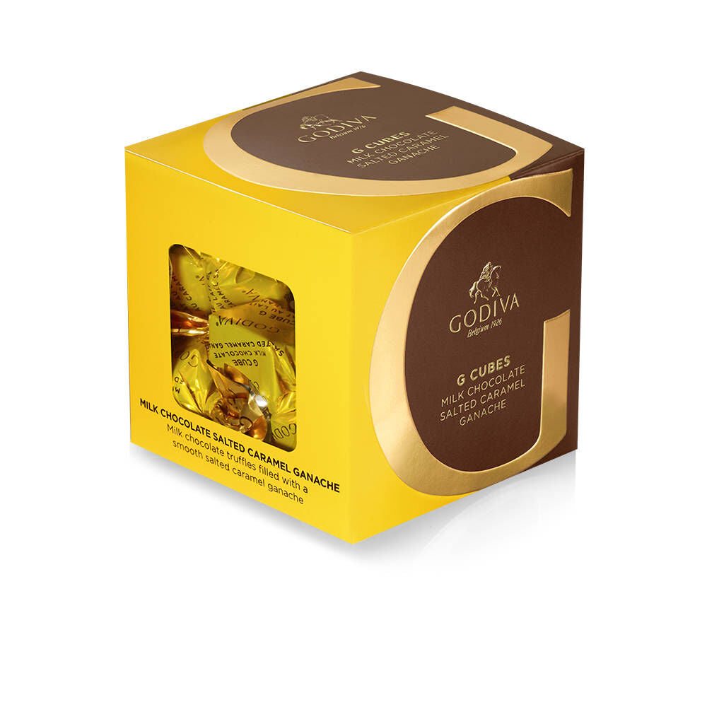 Milk Chocolate Salted Caramel G Cube Box, 22 pcs.