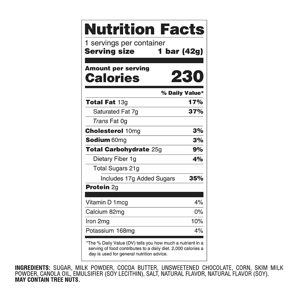 Milk Chocolate with the Taste of Popcorn Bar, Set of 48, 1.5 oz each