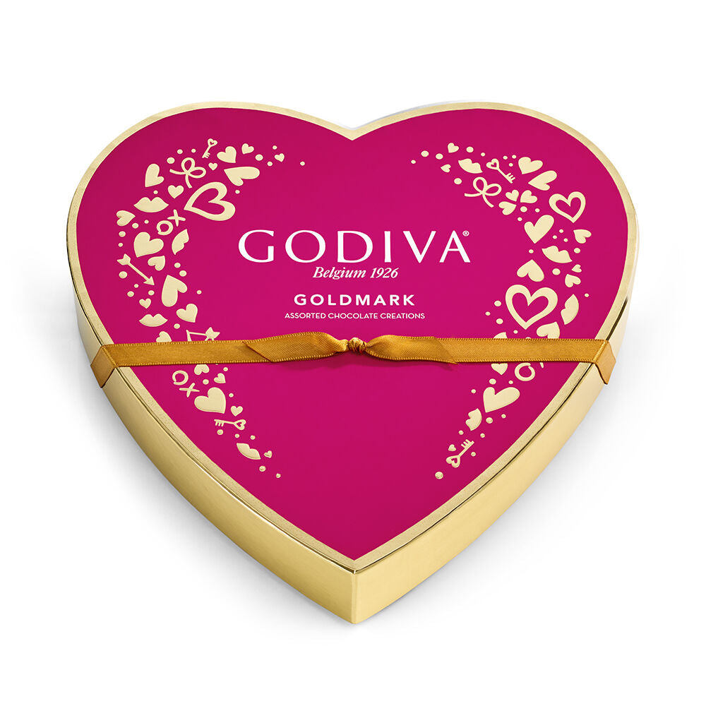 Valentine's Day Goldmark Assorted Chocolate Heart Box, 9 pc.