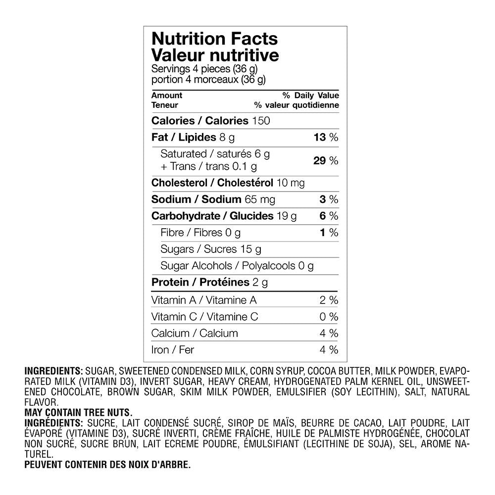 Milk Chocolate Caramels Gift Box, Red Ribbon