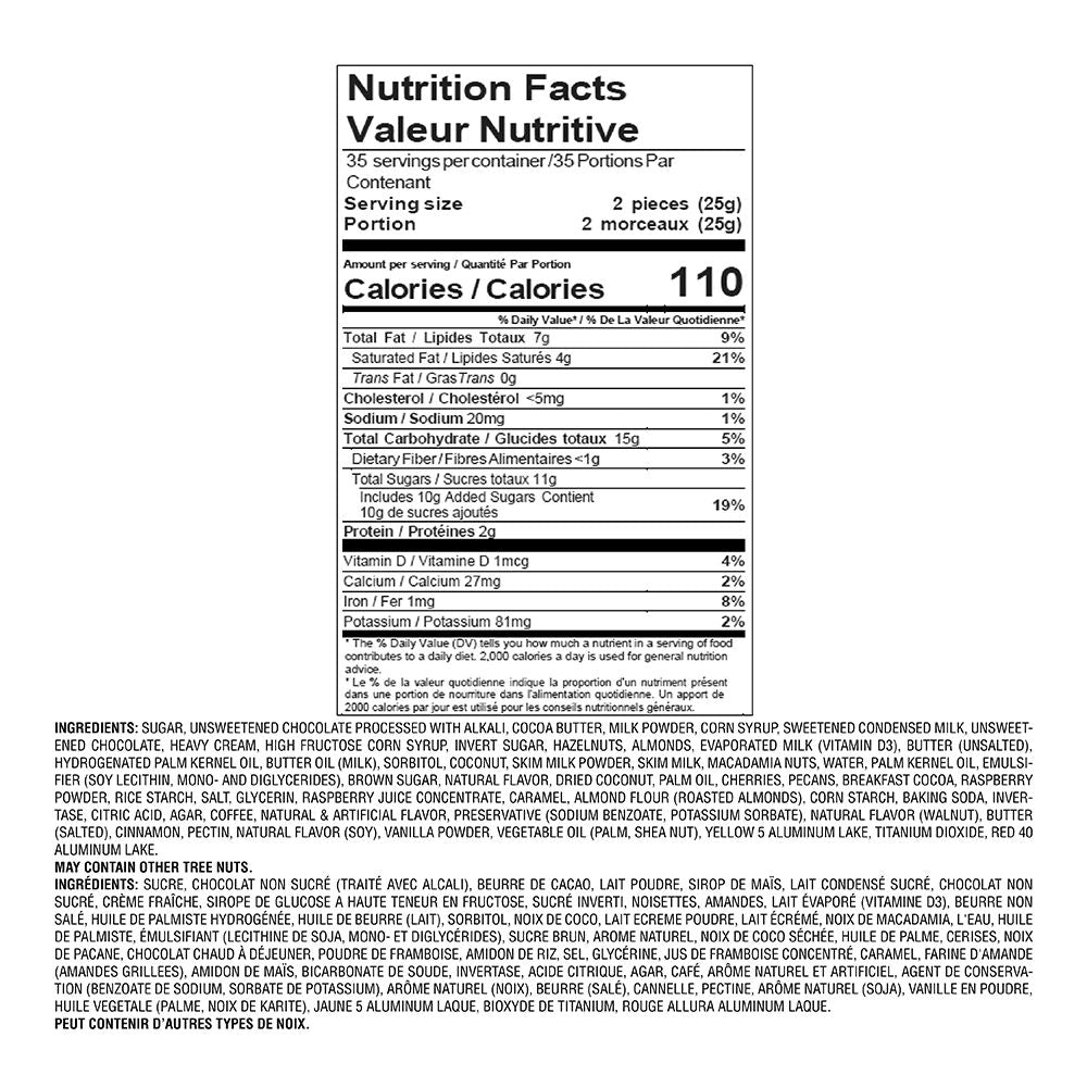 Assorted Chocolate Gold Gift Box, Gold Ribbon, 70 pc.