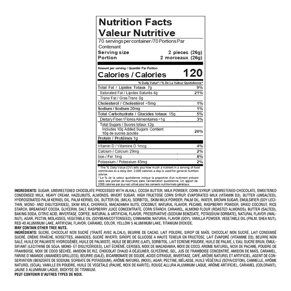 Assorted Chocolate Gold Gift Box, Gold Ribbon, 140 pc.