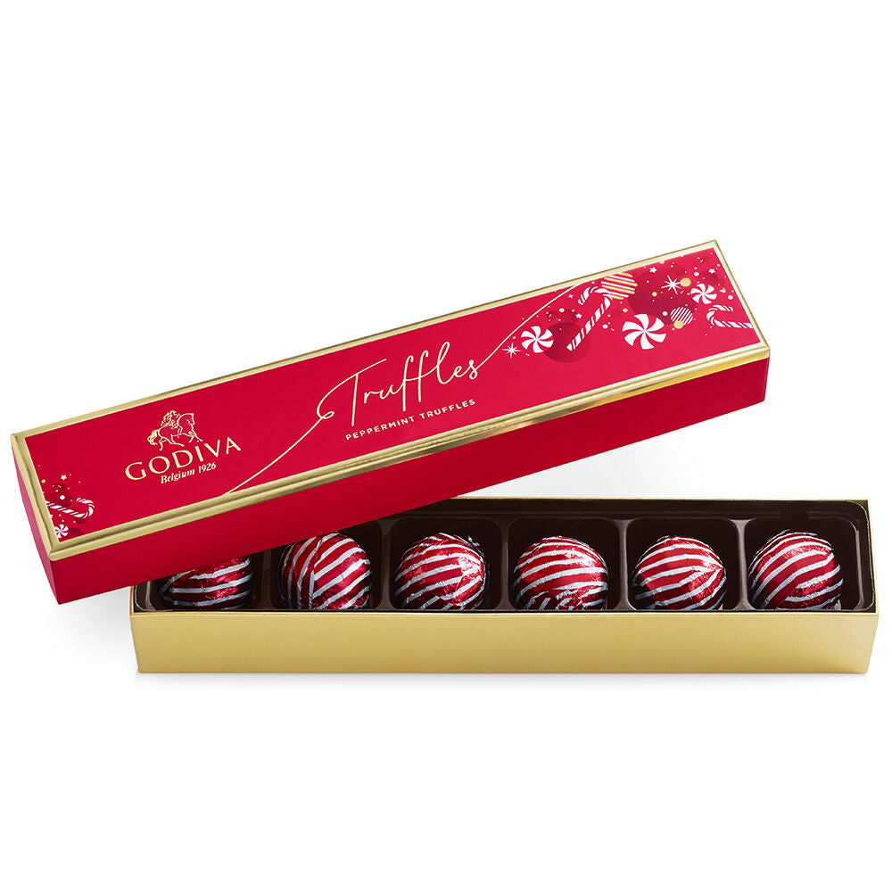 Limited Edition Candy Cane Truffle Gift Box, 6 pc.