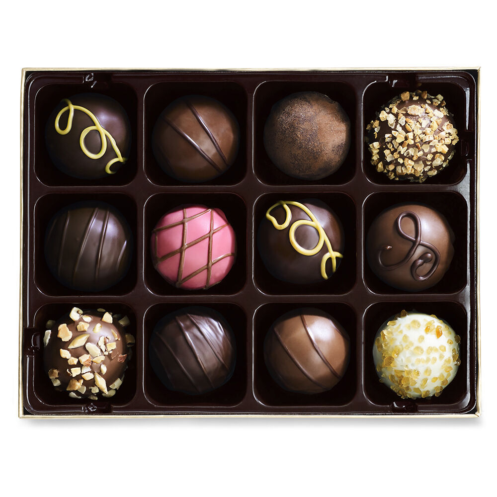 Signature Truffles Gift Box, 12 pc. & Patisserie Dessert Truffles Gift Box, 12 pc.