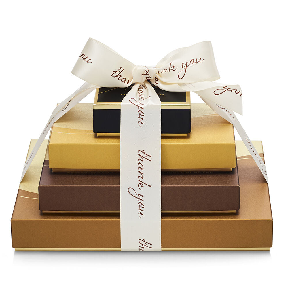Sweet Surprise Gift Tower, Thank You Ribbon