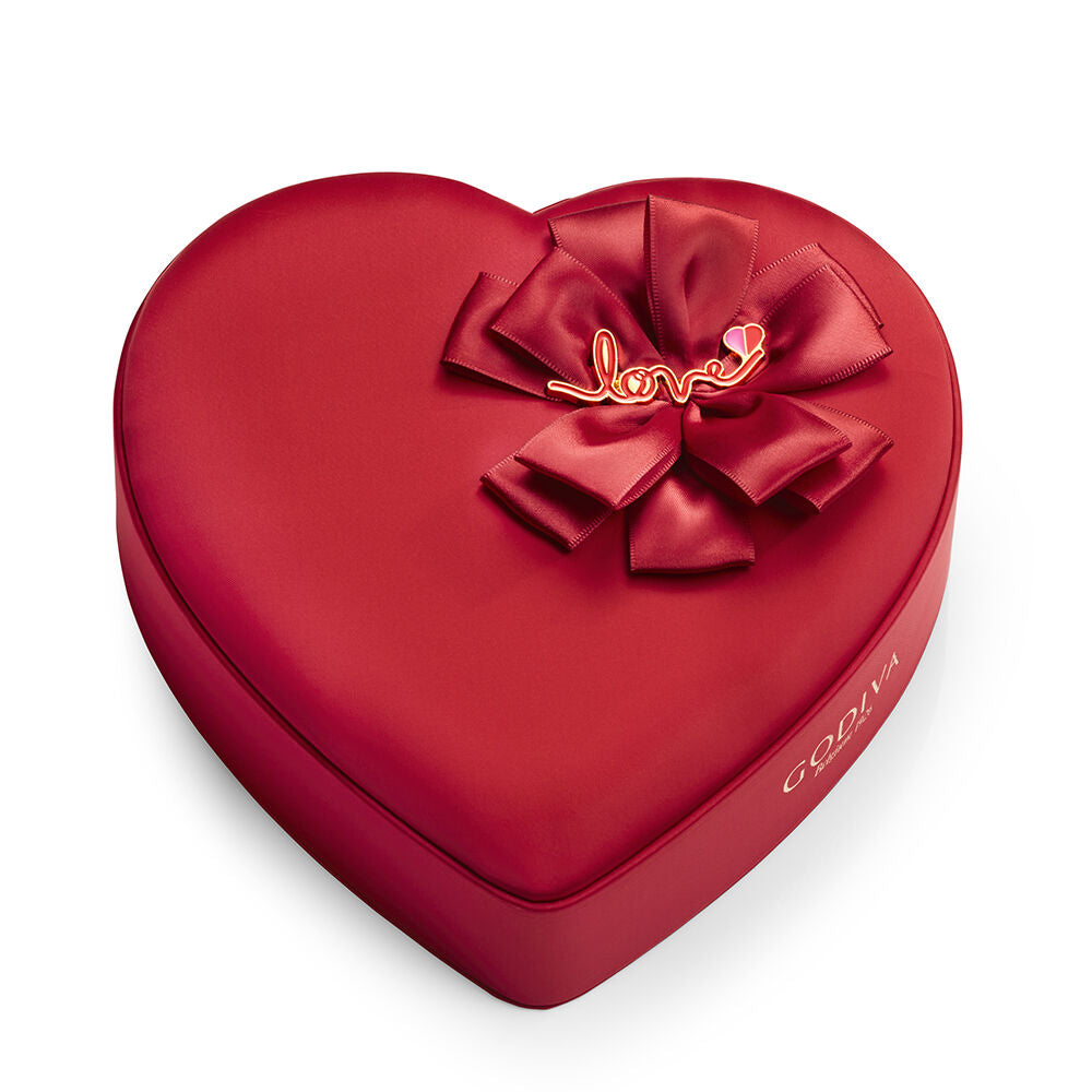 Fabric Heart Chocolate Gift Box, 14 pc.