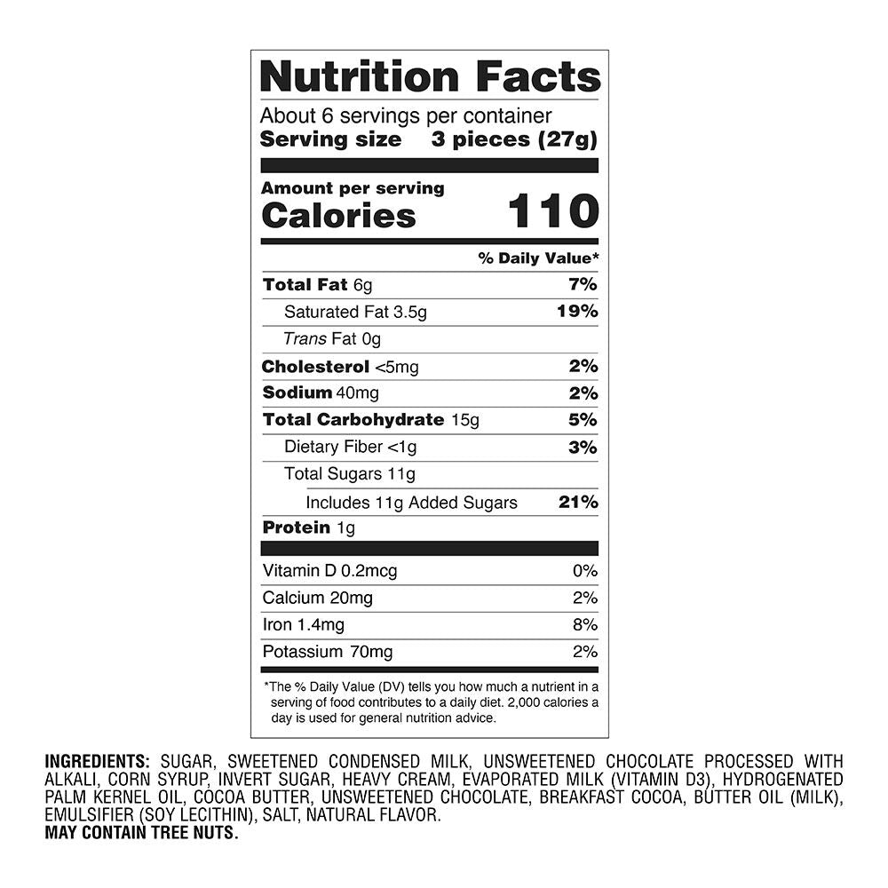 Godiva Caramels, Dark Chocolate with Sea Salt, Set of 6