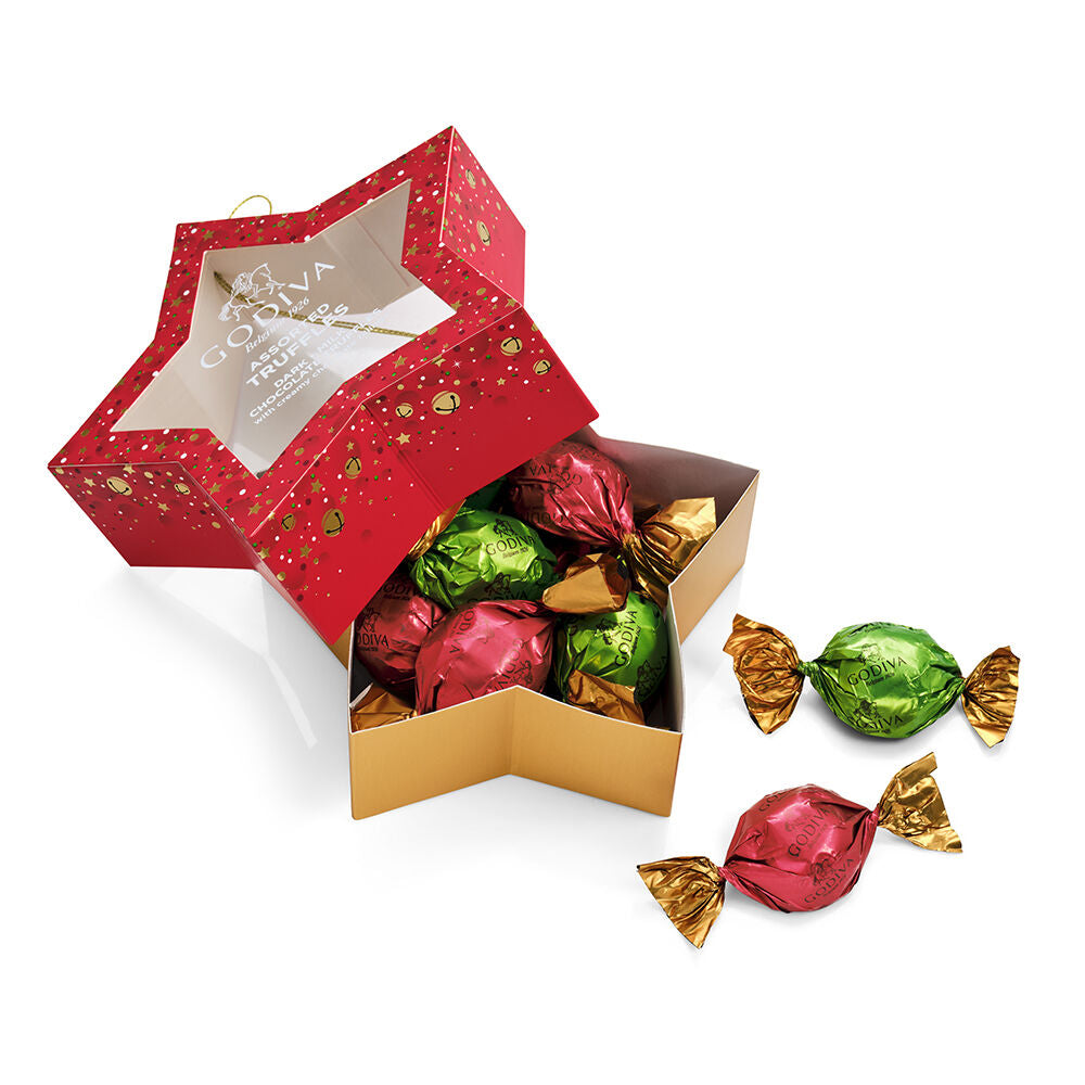 Chocolate Truffle Star Ornament, 10 pc.