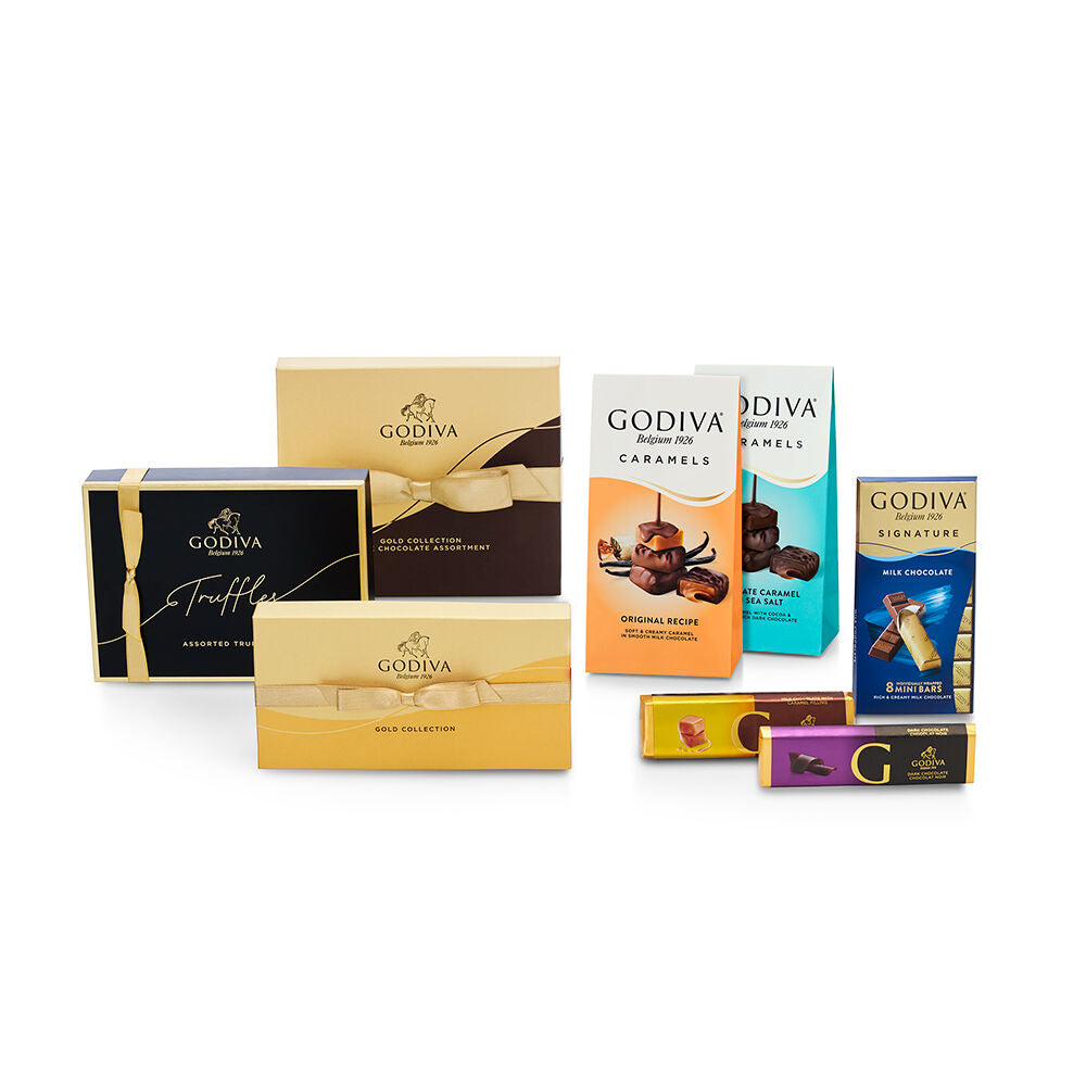 Pure Bliss Chocolate Gift Basket, Classic Ribbon