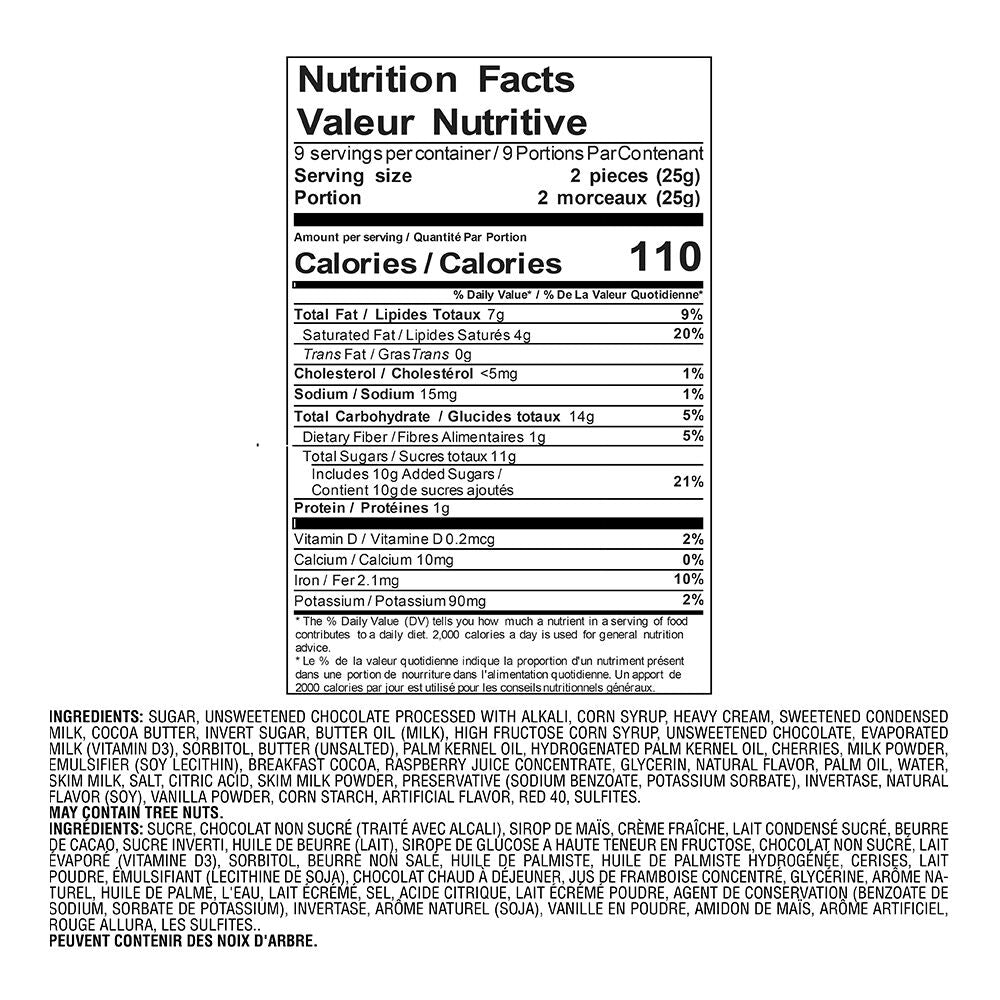 Dark Chocolate Gift Box, Red Ribbon, 18 pc.