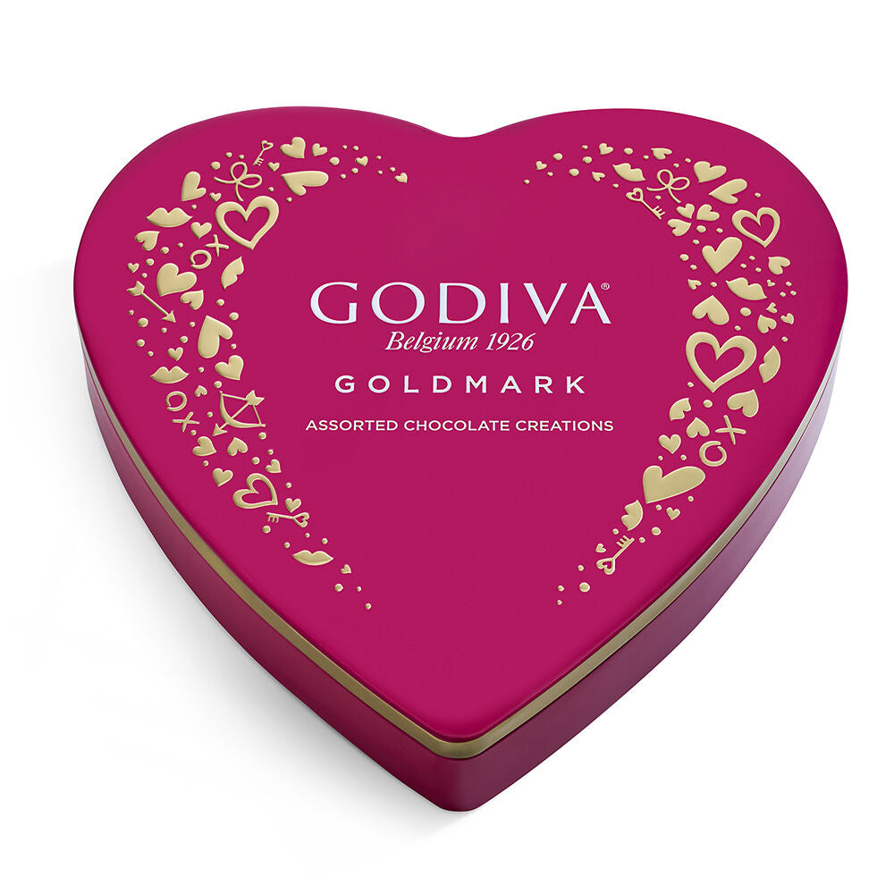 Goldmark Valentine's Day Heart-Shaped Tin, 9pc., Set of 6