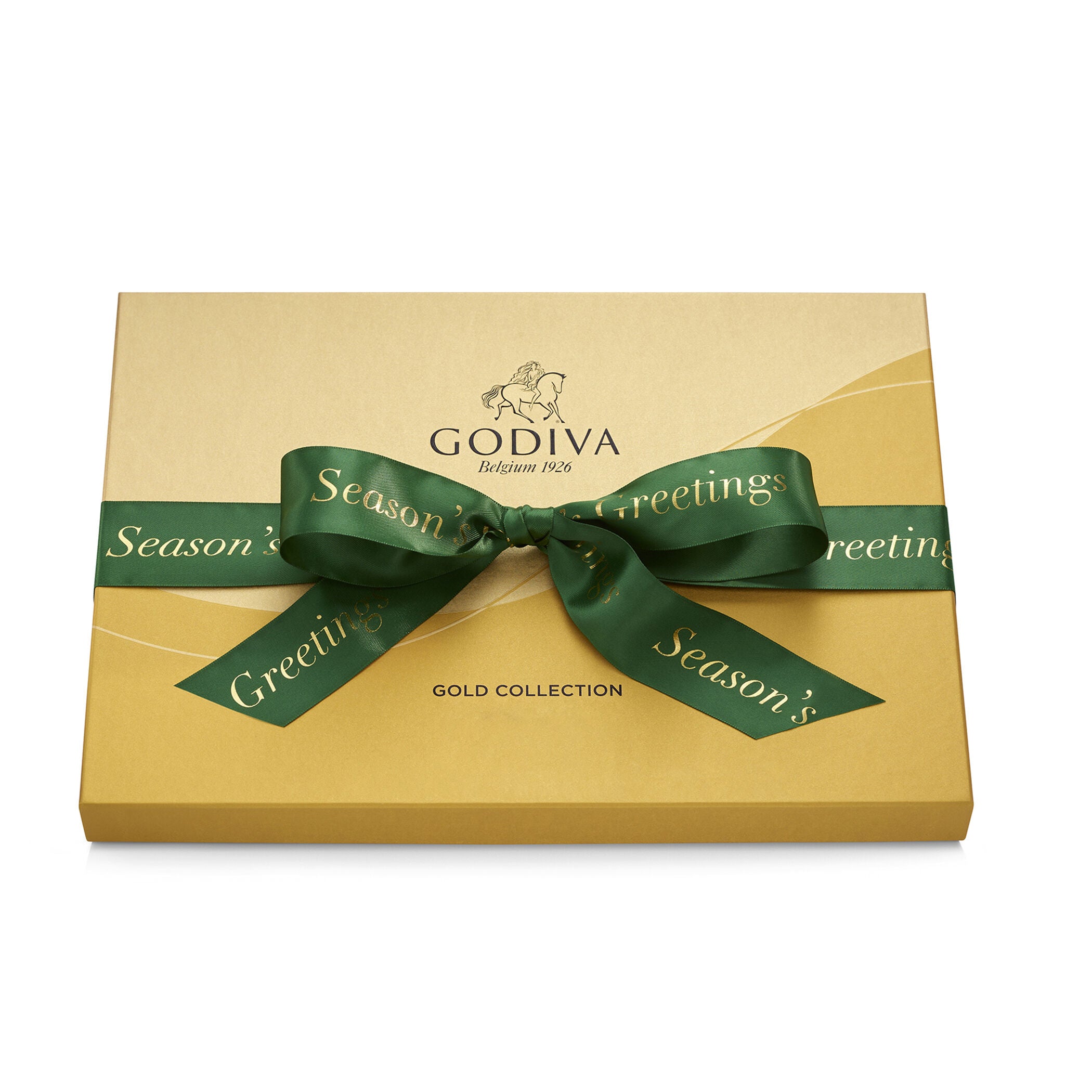 Assorted Chocolate Gold Gift Box, Season's Greetings Ribbon, 36pc.
