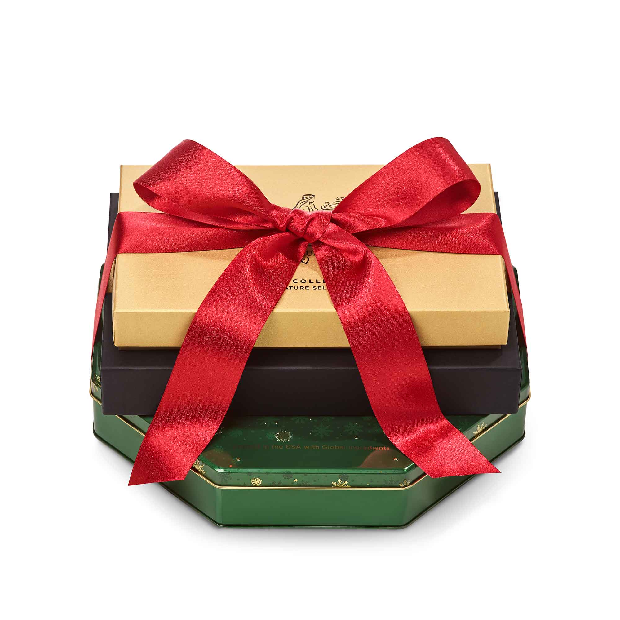 Season's Greetings Tower with Red Ribbon | GODIVA – GODIVA