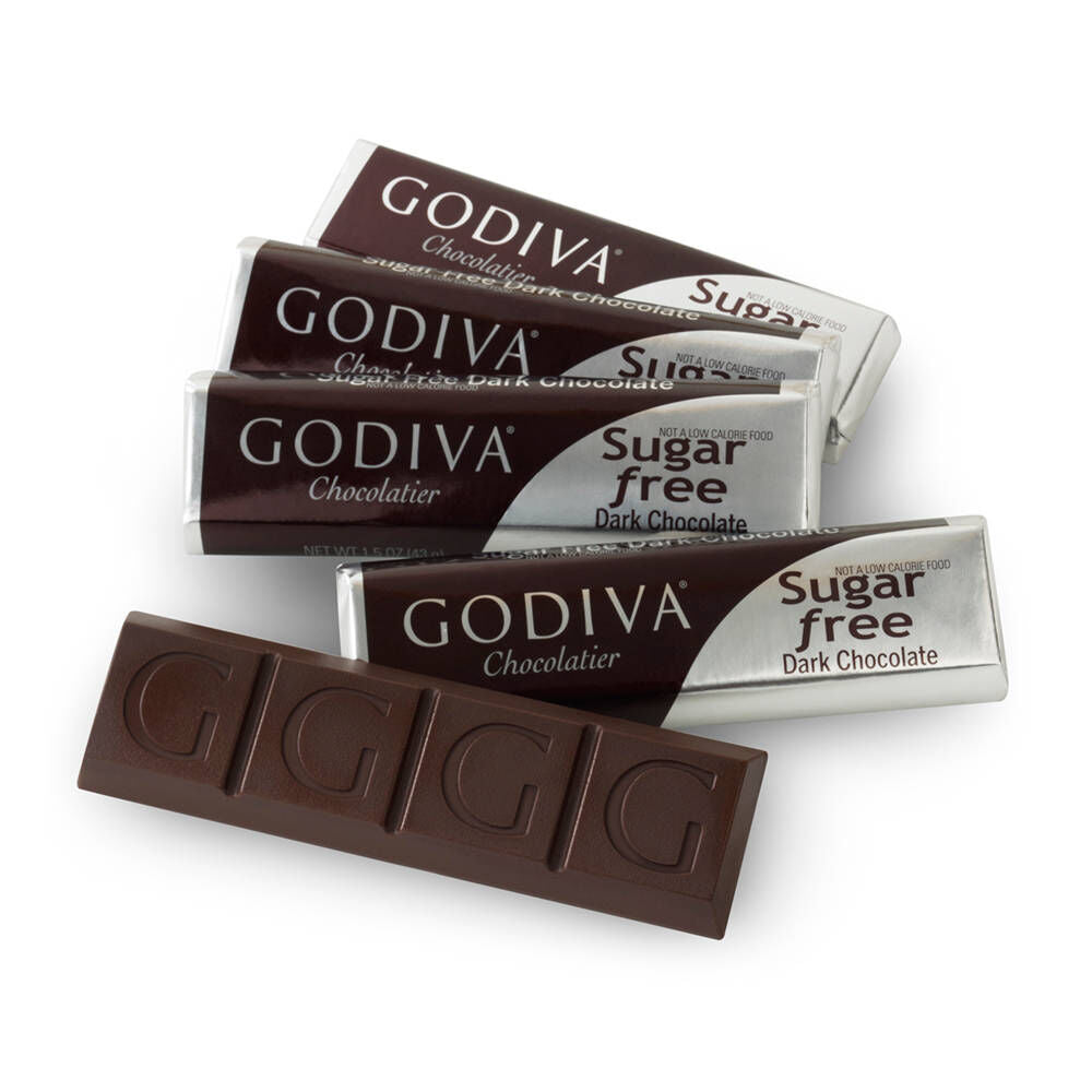 Sugar Free Dark Chocolate Bar, Set of 5, 1.5 oz. each