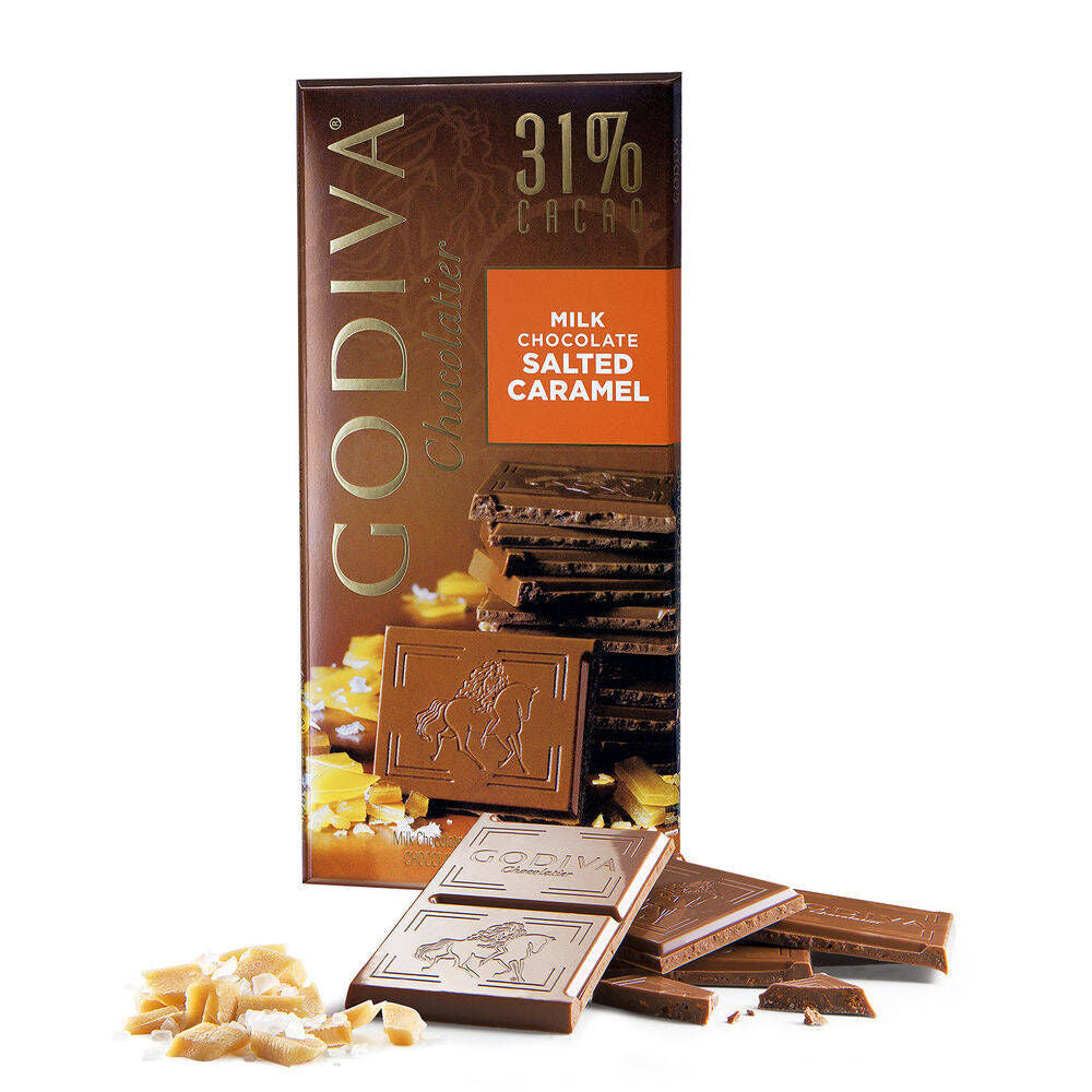 Large 31% Milk Chocolate Salted Caramel Bar Set of 20