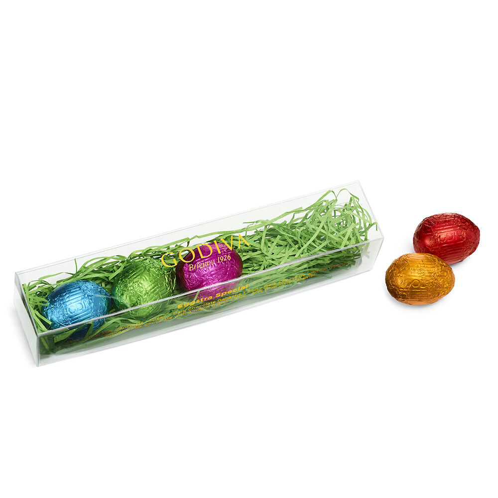 Eggstra Special Gift Box and Solid Milk Chocolate Bunny with Eggs