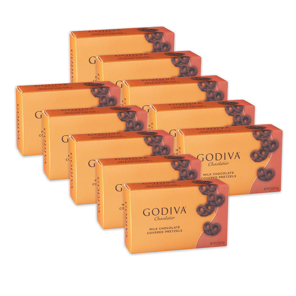 Milk Chocolate Covered Mini Pretzels, Set of 10