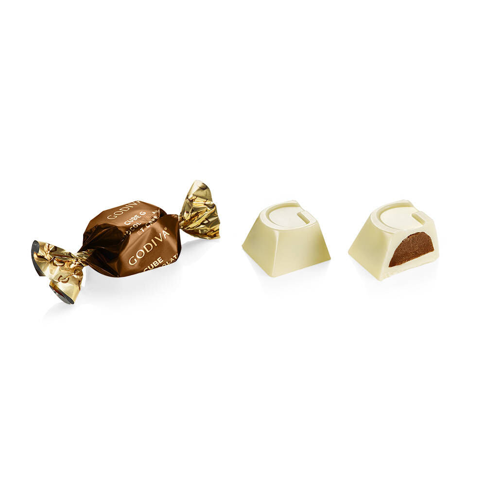 White Chocolate Coffee G Cube Box, Set of 2, 22 pcs. each