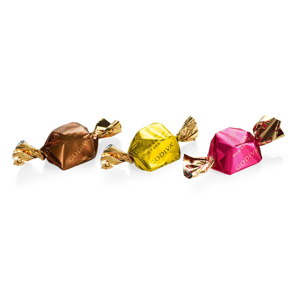 Milk and Dark Chocolate Assortment G Cube Box, Set of 2, 22 pcs. each