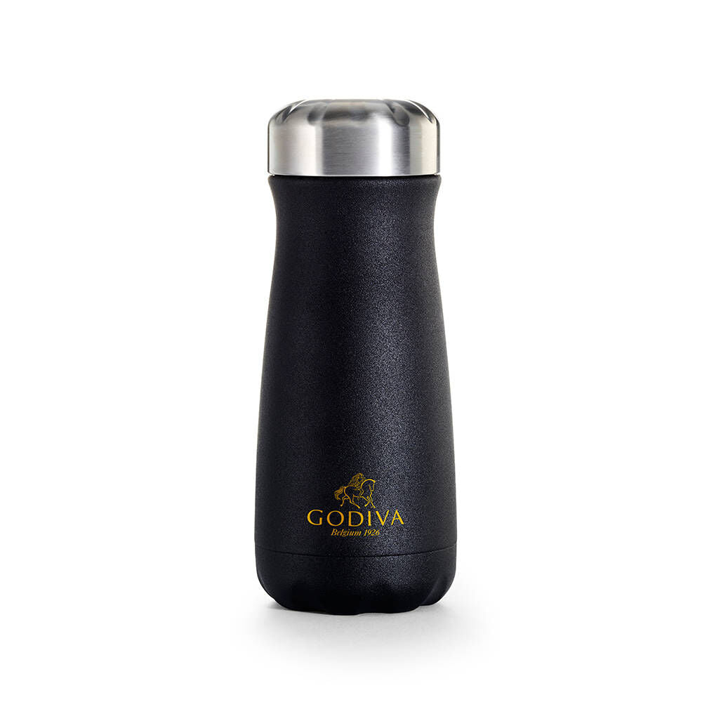 Godiva Traveler Bottle by Swell® with Chocolate Truffle Coffee and Milk Chocolate Biscuits