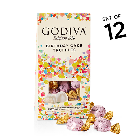 Happy Birthday Cake Truffles, Set of 12, 12 pc. each