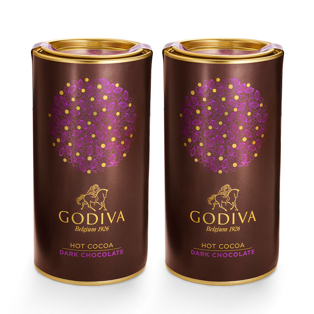 Dark Chocolate Hot Cocoa Canister, Set of 2, 10 Servings Each