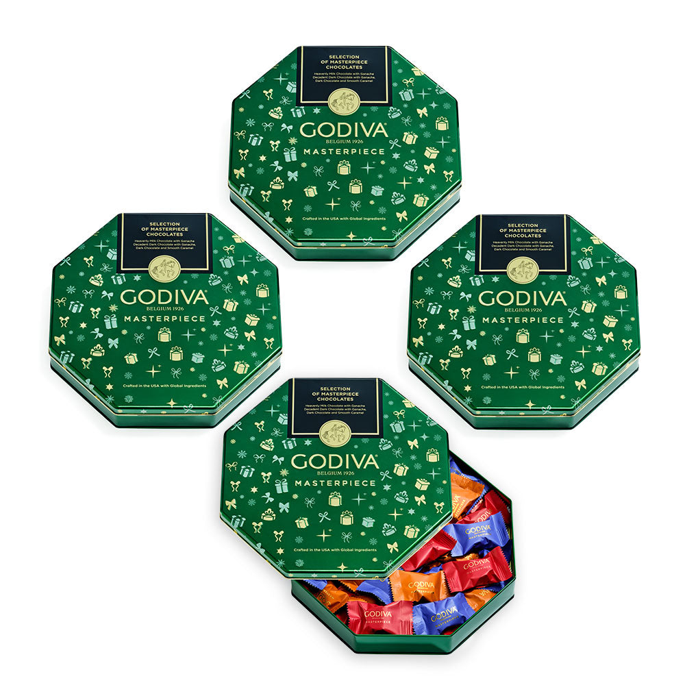 Assorted Masterpiece Holiday Tin, 50pc, Set of 4