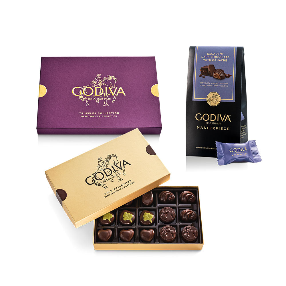 Ultimate Dark Chocolate Gift Set – GODIVA Chocolatier, Inc.