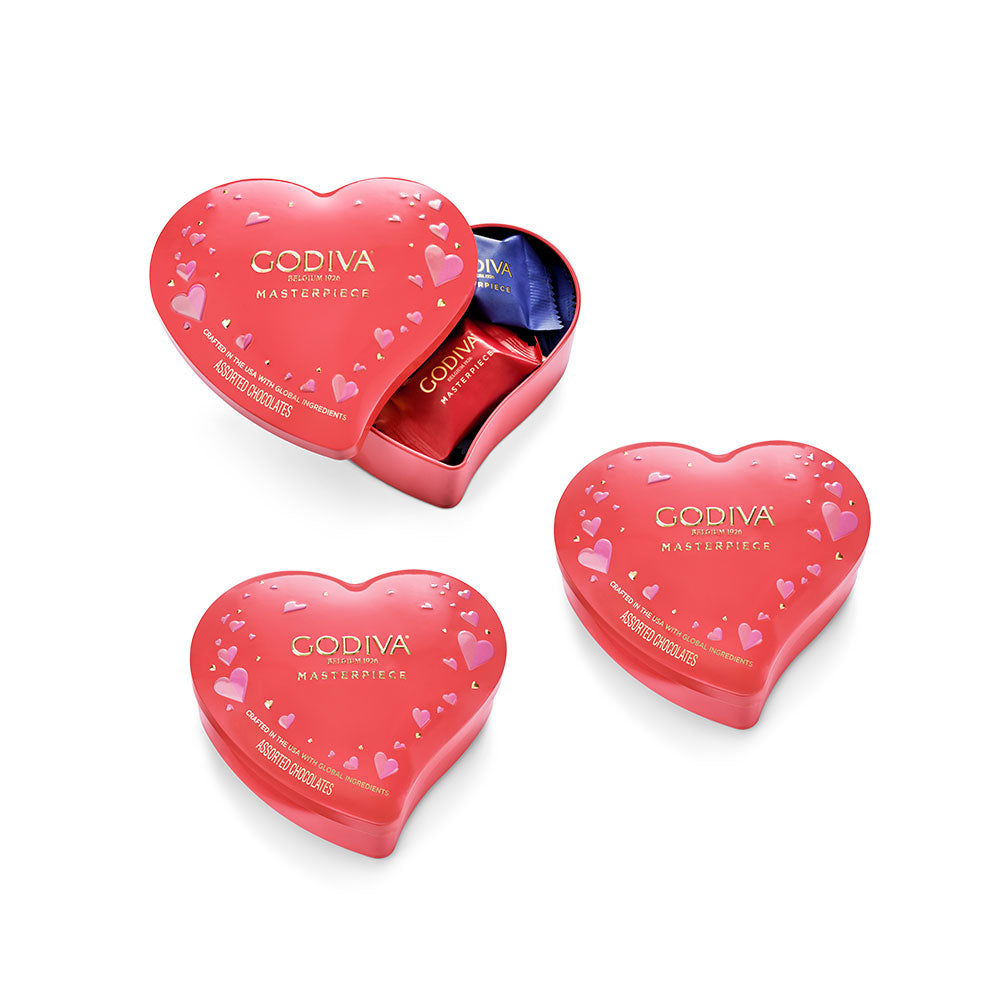 Assorted Masterpiece Heart Tin, 7pc,Set of 3