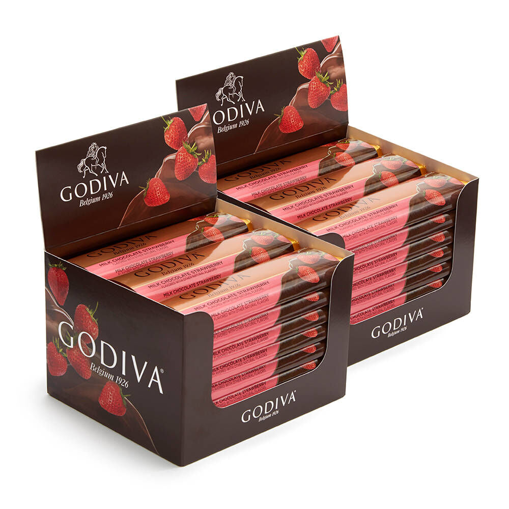 Milk Chocolate Strawberry Bar, Pack of 48, 1.5 oz each