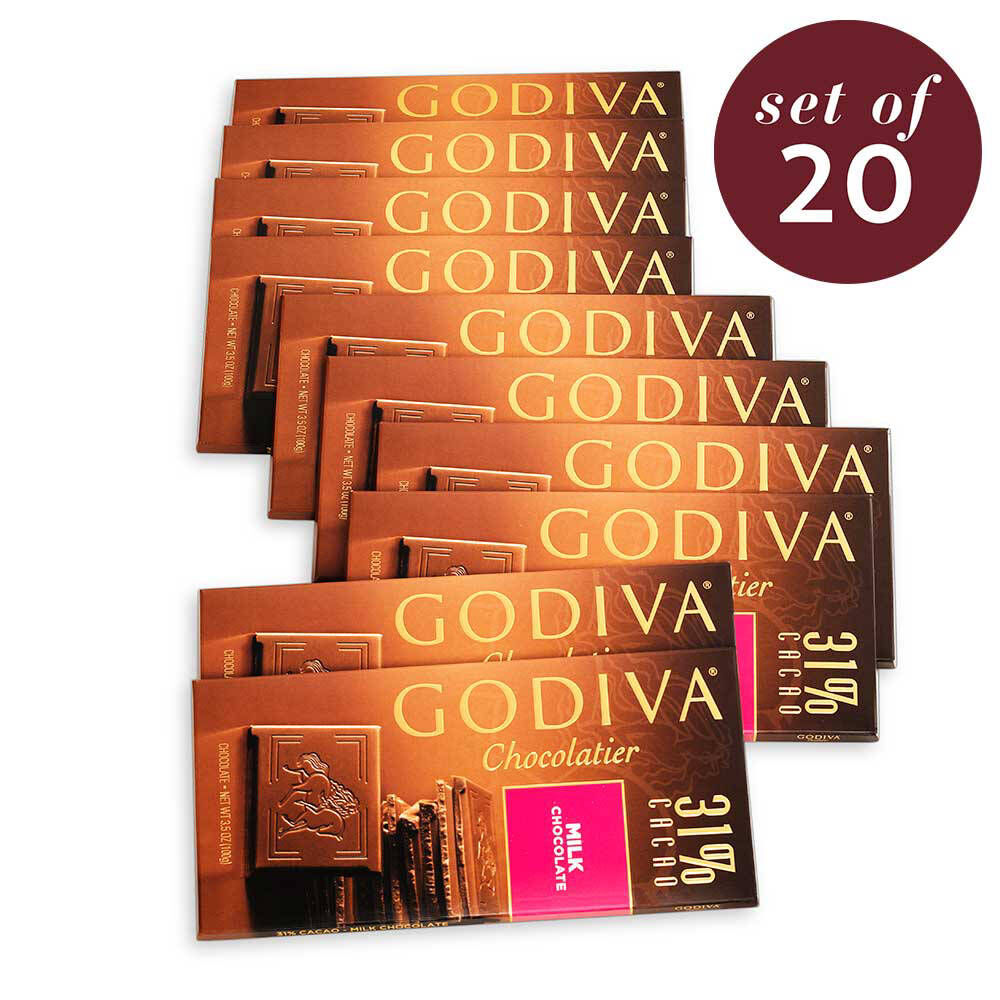 Large 31% Milk Chocolate Bar, Set of 20
