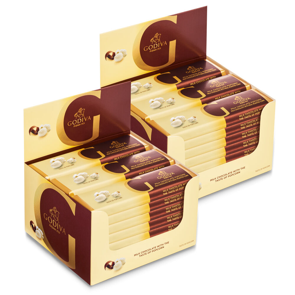 Milk Chocolate with the Taste of Popcorn Bar, Set of 48, 1.5 oz each