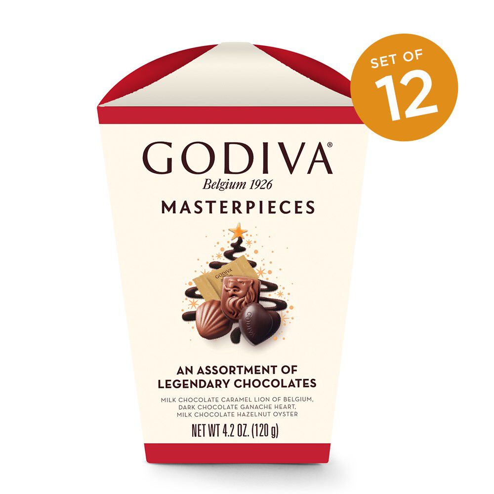 Godiva Masterpieces Assorted Chocolate Mini Box, Set of 12