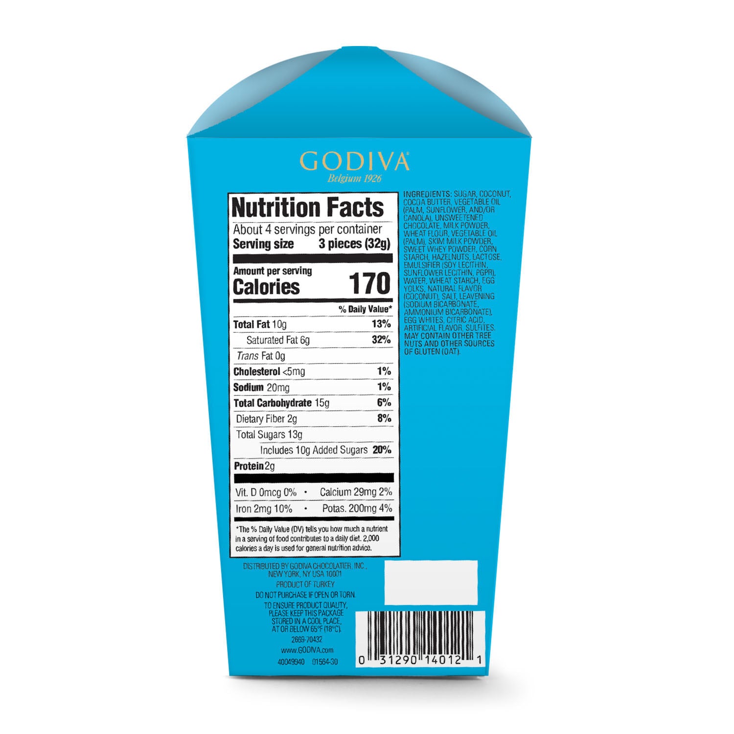 Milk Chocolate Coconut Crunch Domes, Set of 6, 4.3 oz each