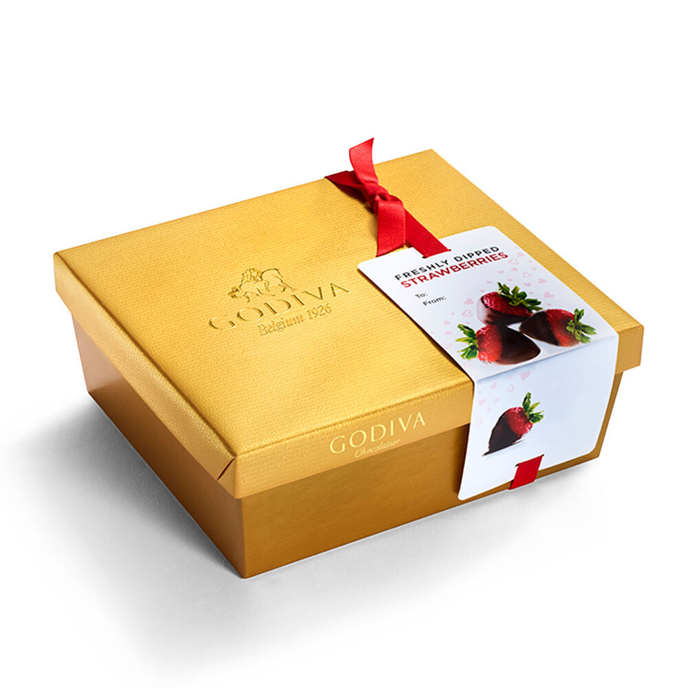 Milk & Dark Chocolate Covered Strawberries, Half Dozen