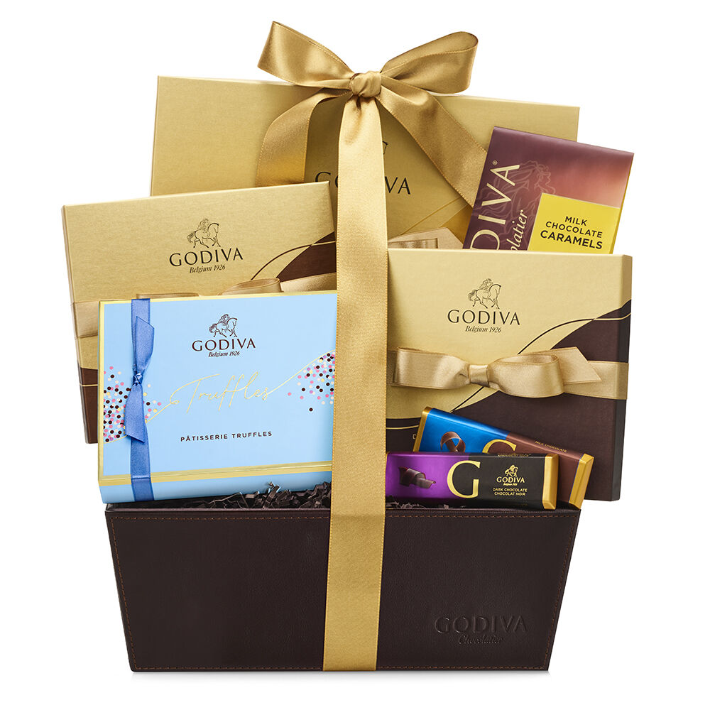 Chocolate Lover's Gift Basket, Classic Ribbon