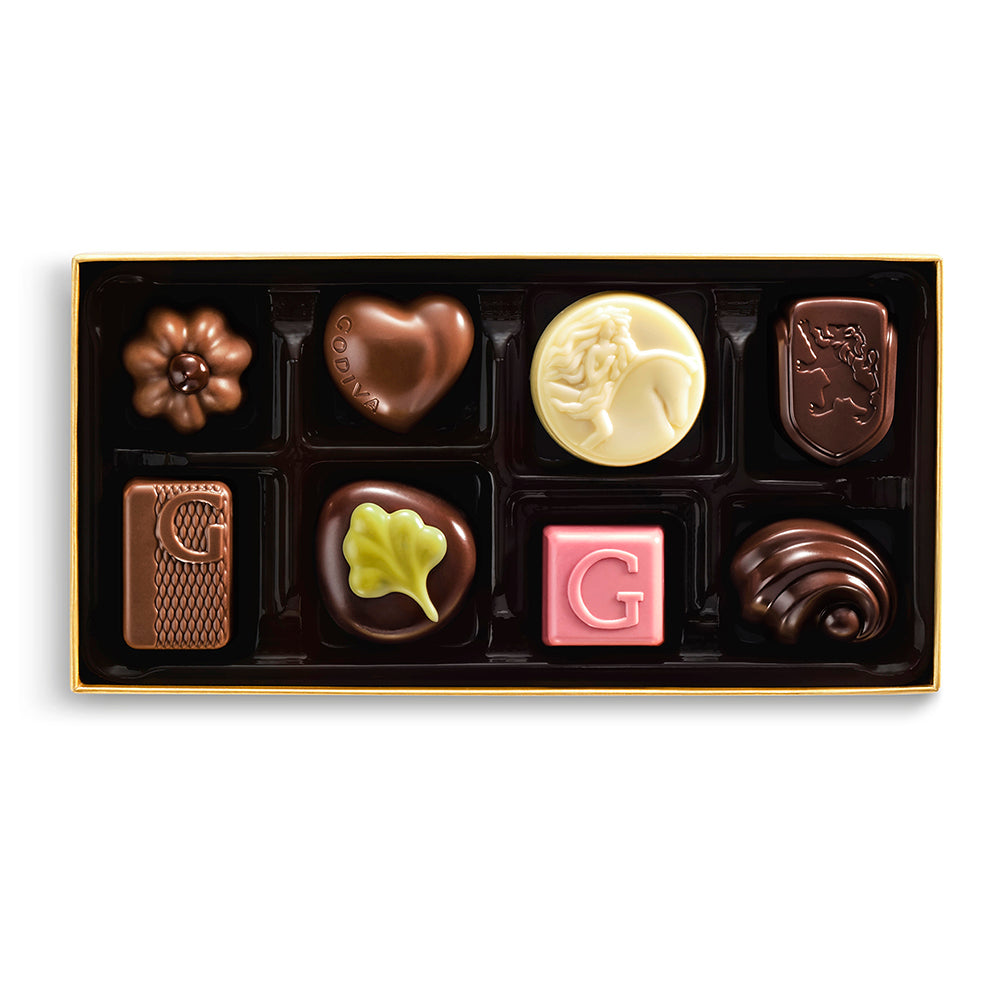 Assorted Chocolate Gold Gift Box, 8pc.