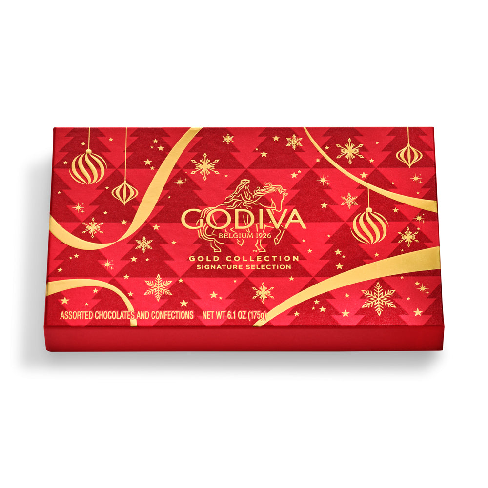 Assorted Chocolate Gold Gift Box, Holiday Edition, 15pc.