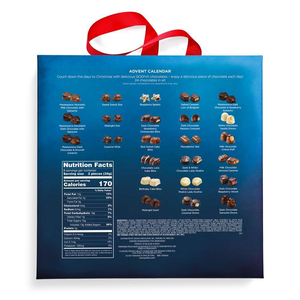 2026 Holiday Chocolate Advent Calendar, 24pc.