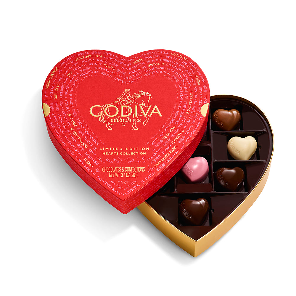 Valentine's Day Heart-Shaped Gift Box, 9pc. | GODIVA – GODIVA