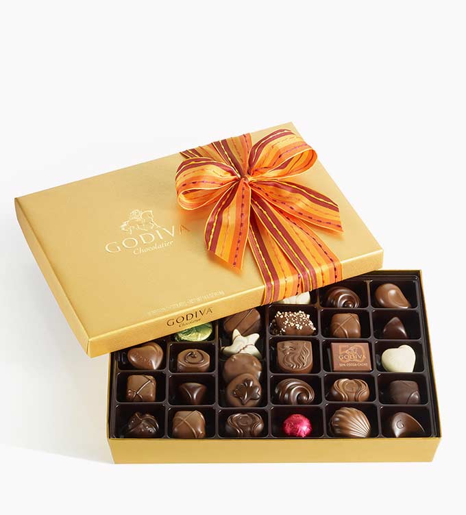 Gold Ballotins with Fall Ribbon - GIVE THANKS