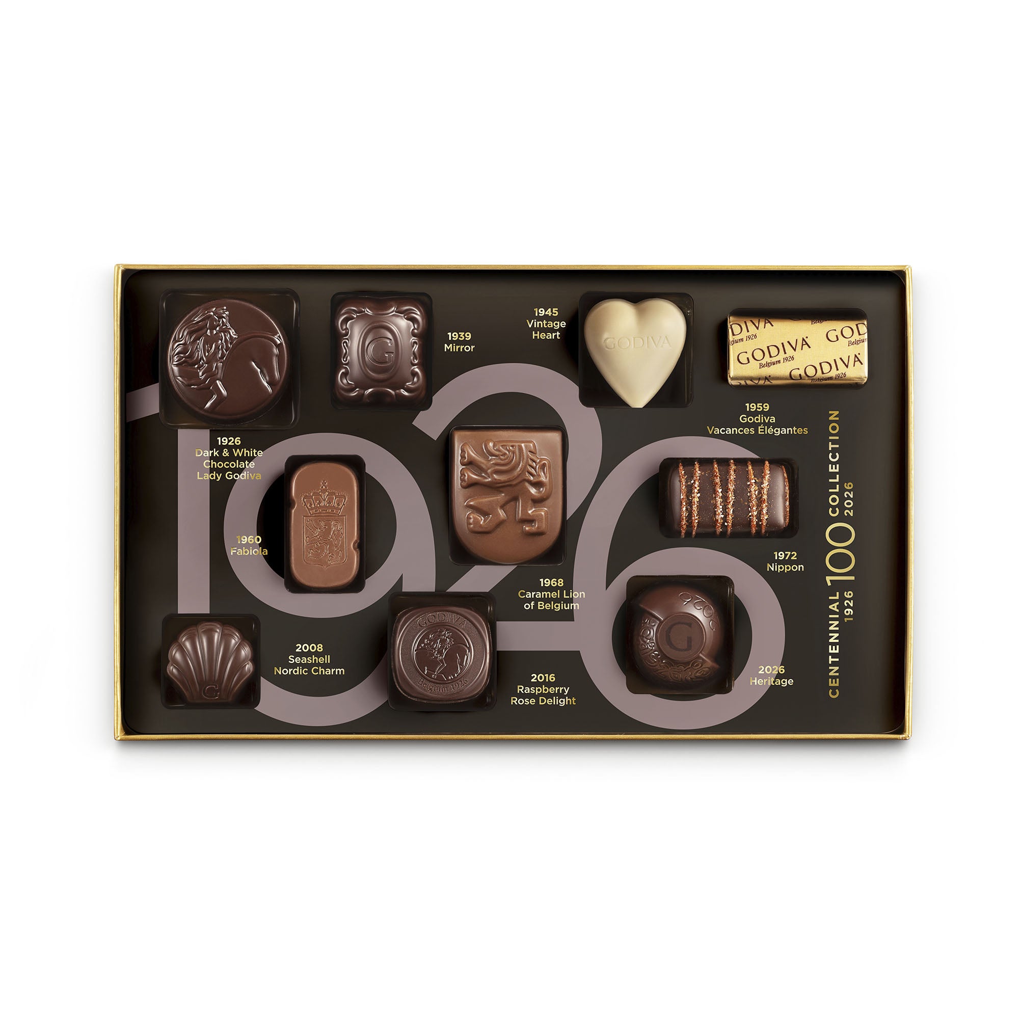 GODIVA アンリ Centennial Anniversary Gift Box, 10pc. | GODIVA – GODIVA