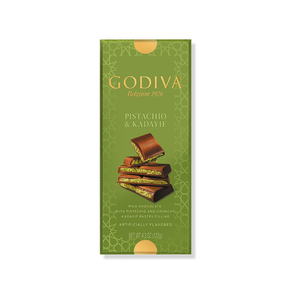 Godiva Pistachio and Kadayif chocolate bar gift set